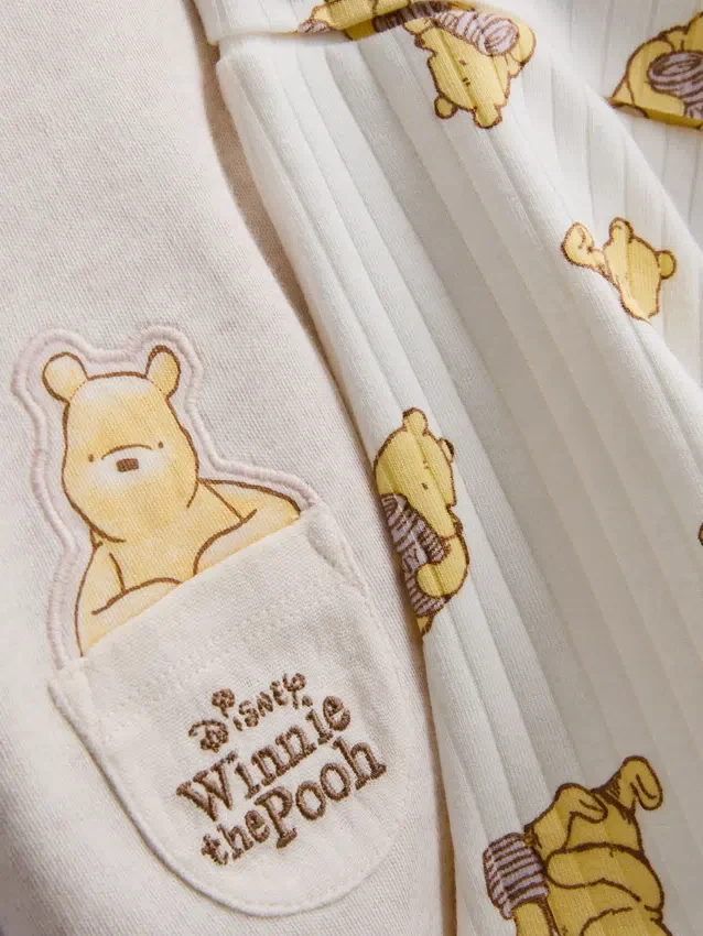 0-18 meses | Conjunto para recién nacidos de Disney con top cruzado y pantalones cortos de Winnie the Pooh