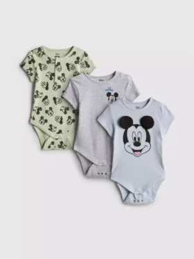 0-18 meses | Paquete de 3 bodies para recién nacidos «Room to Grow» de Mickey Mouse y Donald Duck de Disney