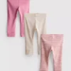 0-18 meses | Paquete de 3 leggings para recién nacidos
