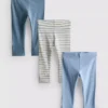 0-18 meses | Paquete de 3 leggings para recién nacidos