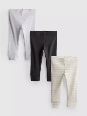 0-18 meses | Paquete de 3 leggings para recién nacidos