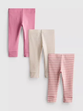 0-18 meses | Paquete de 3 leggings para recién nacidos