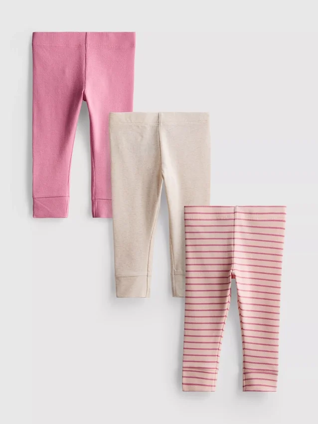 0-18 meses | Paquete de 3 leggings para recién nacidos