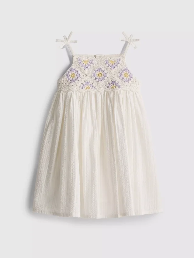 0-18 meses | Vestido de ganchillo para recién nacidos