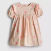 0-18 meses | Vestido tipo smock para recién nacidos con bordado de conchas