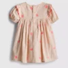 0-18 meses | Vestido tipo smock para recién nacidos con bordado de conchas