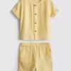 0-24 meses | Conjunto de camisa y pantalones cortos de gasa