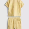 0-24 meses | Conjunto de camisa y pantalones cortos de gasa