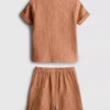 0-24 meses | Conjunto de camisa y pantalones cortos de gasa