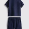 0-24 meses | Conjunto de camisa y pantalones cortos de gasa
