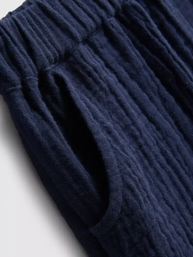 0-24 meses | Conjunto de camisa y pantalones cortos de gasa