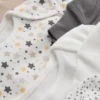 0-24 meses | Paquete de 10 bodies de pantalón corto acanalados