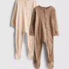 0-24 meses | Paquete de 2 pijamas con cremallera