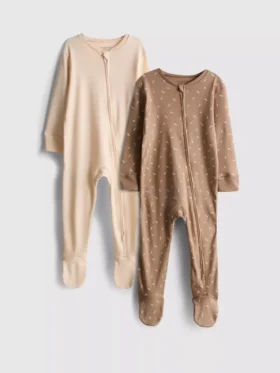 0-24 meses | Paquete de 2 pijamas con cremallera