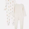 0-24 meses | Paquete de 2 pijamas con cremallera