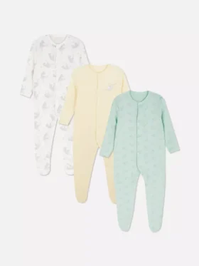 0-24 meses | Paquete de 3 pijamas con botones a presión de Dumbo de Disney