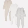 0-24 meses | Paquete de 3 pijamas con broches