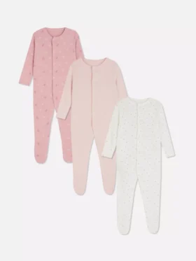 0-24 meses | Paquete de 3 pijamas con broches