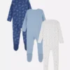 0-24 meses | Paquete de 3 pijamas con broches