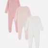 0-24 meses | Paquete de 3 pijamas con broches