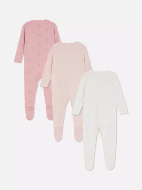 0-24 meses | Paquete de 3 pijamas con broches