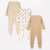 0-24 meses | Paquete de 3 pijamas con broches