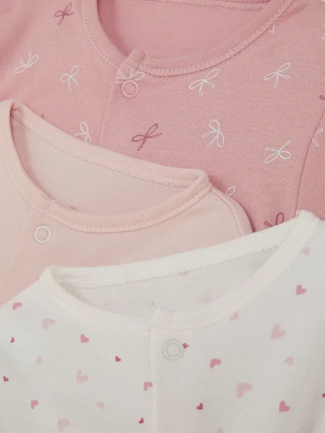 0-24 meses | Paquete de 3 pijamas con broches