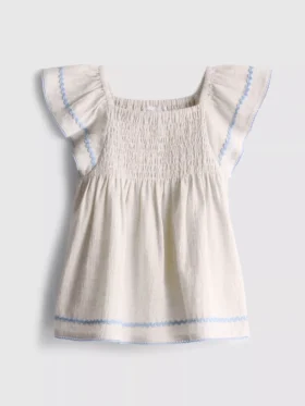 0-36 meses | Blusa con ribete ondulado