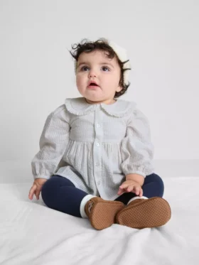 0-36 meses | blusa de manga larga con cuello