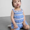 0-36 meses | Conjunto de blusita fruncida y pantalones cortos