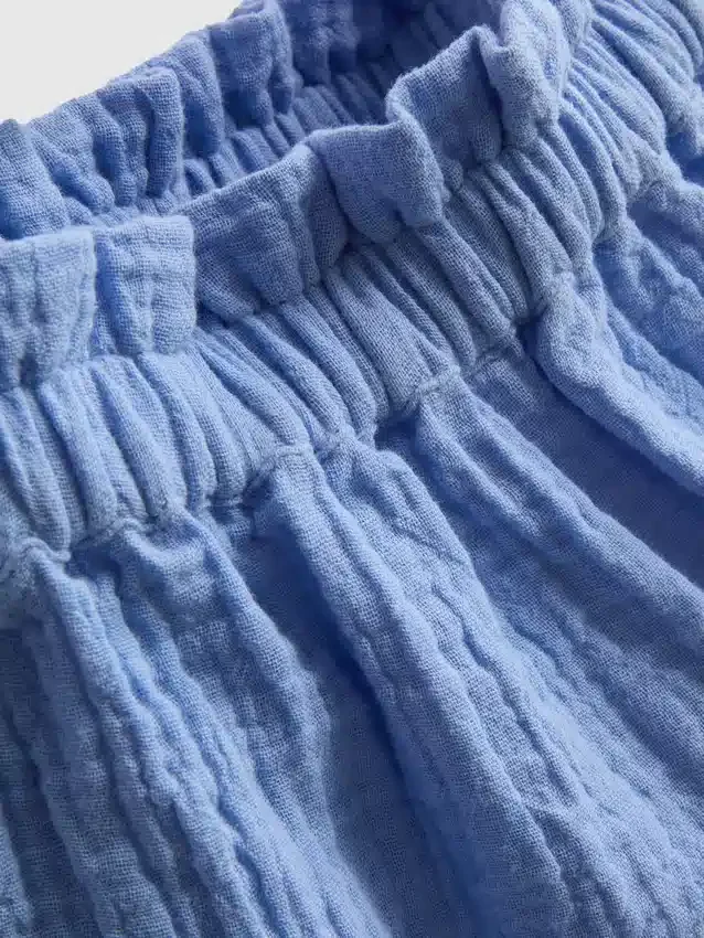 0-36 meses | Conjunto de blusita fruncida y pantalones cortos