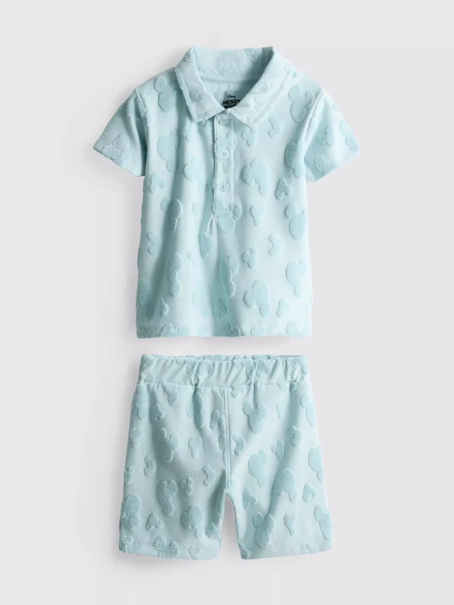 0-36 meses | Conjunto de camiseta de felpa y pantalones cortos de Mickey Mouse de Disney