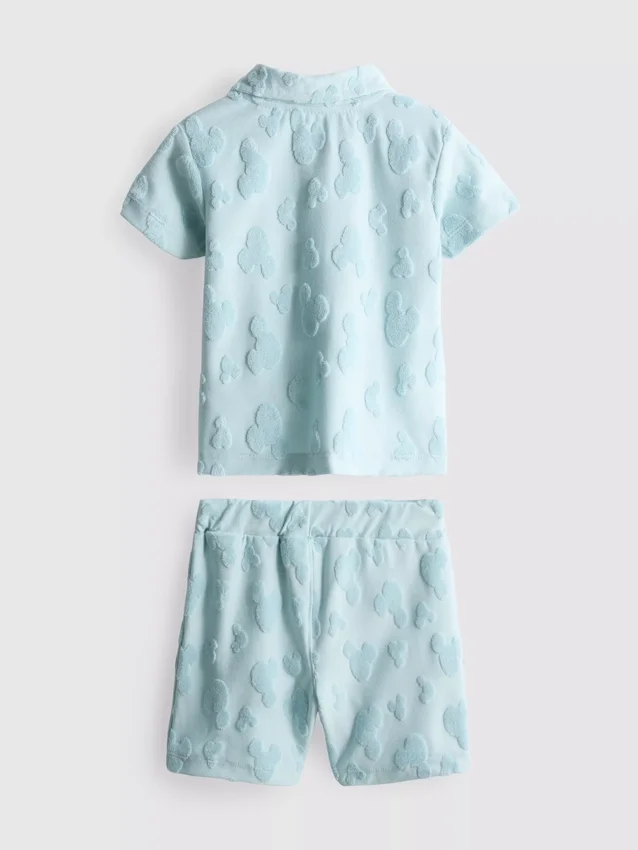 0-36 meses | Conjunto de camiseta de felpa y pantalones cortos de Mickey Mouse de Disney