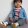 0-36 meses | Conjunto de camiseta de manga larga, pantalones y camisa de mezclilla