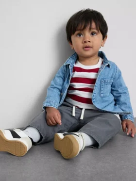 0-36 meses | Conjunto de camiseta de manga larga, pantalones y camisa de mezclilla