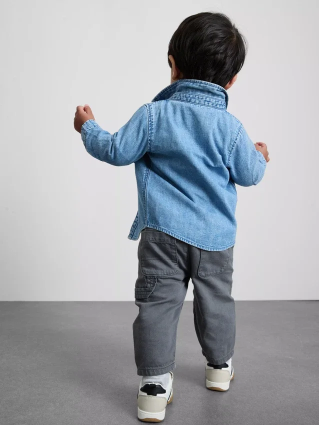 0-36 meses | Conjunto de camiseta de manga larga, pantalones y camisa de mezclilla