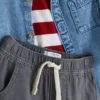0-36 meses | Conjunto de camiseta de manga larga, pantalones y camisa de mezclilla