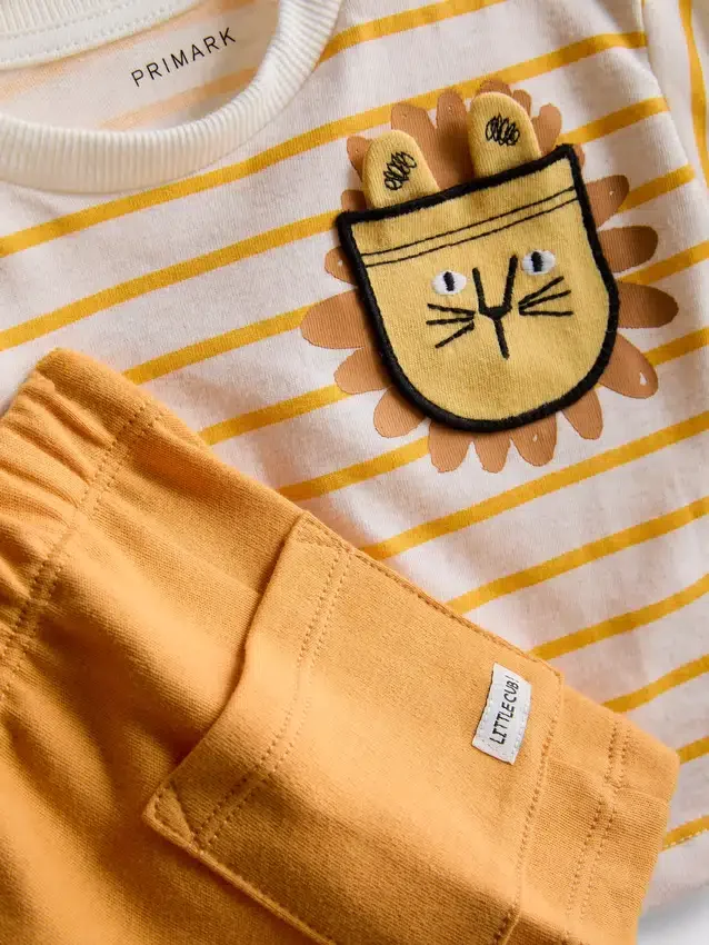 0-36 meses | Conjunto de camiseta holgada y pantalones cortos