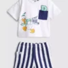 0-36 meses | Conjunto de camiseta holgada y pantalones cortos de Donald Duck de Disney