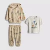 0-36 meses | Conjunto de camiseta, sudadera con capucha y pantalones de chándal de Jurassic World