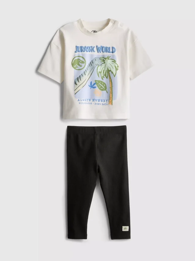 0-36 meses | Conjunto de camiseta y leggings de Jurassic World