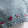 0-36 meses | Conjunto de camiseta y overol con bordado de frutas