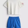 0-36 meses | Conjunto de camiseta y pantalones cortos con diseño de baloncesto