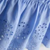 0-36 meses | Conjunto de top sin mangas con ojales y pantalones cortos