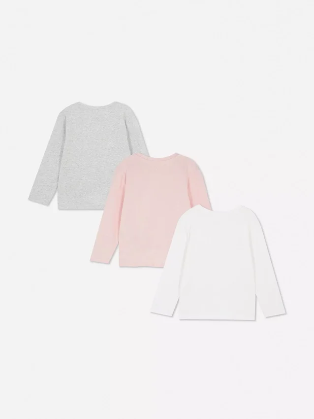 0-36 meses | Paquete de 3 camisas de manga larga
