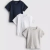 0-36 meses | Paquete de 3 camisetas de manga corta de pantalones cortos