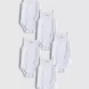 0-36 meses | Paquete de 5 bodies sin mangas con tirantes