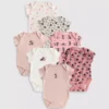 0-36 meses | Paquete de 7 bodies de pantalones cortos de Minnie Mouse de Disney