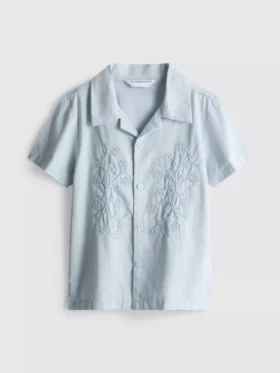 1,5-12 años | Camisa bordada con motivos florales de algodón de The Edit
