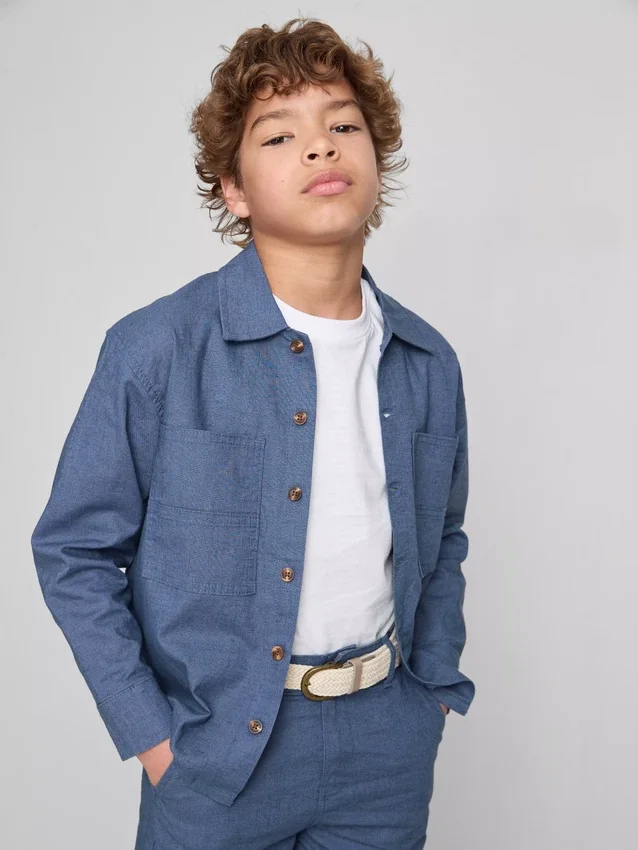 1,5-12 años | Camisa de mezcla de lino de The Edit